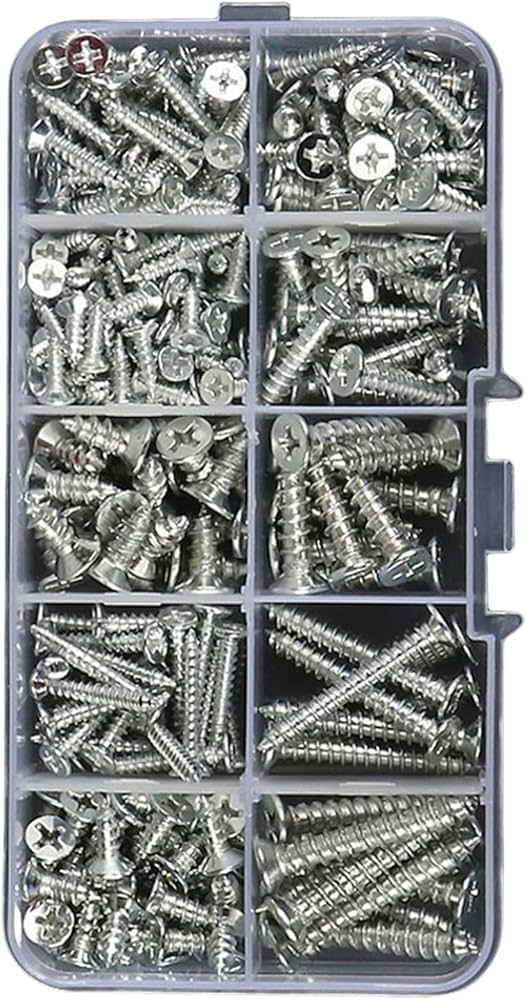 Complete set of premium nails and screws